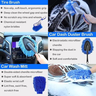 26pcs Car Detailing Brush Set Automóvel Kit de Ferramentas de Limpeza do Automóvel para Interior