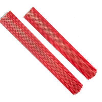 Escova de rolos industriais de nylon cilíndrico para limpeza de cintos transportadores