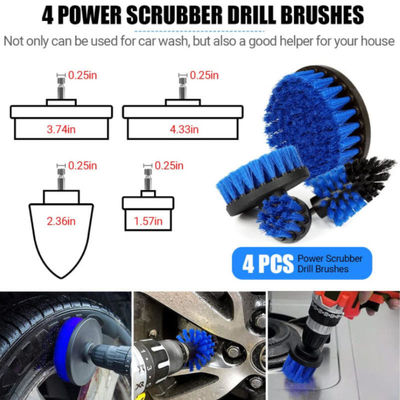 20pcs Fabricação Esfregão de plástico Kit de escova de lavagem de carro Para o conjunto de lavagem de carro