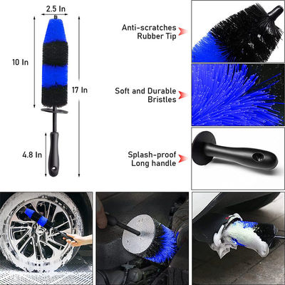 20pcs Car Wheel Pneus de limpeza Set de escovas Kit detalhando rodas Borraço Borraço detalhando escovas lavagem