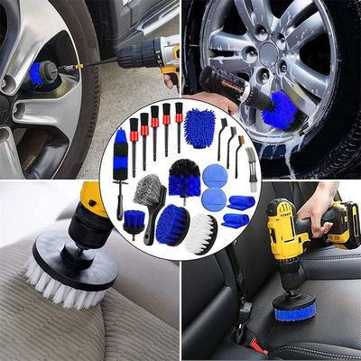 20pcs Car Wheel Pneus de limpeza Set de escovas Kit detalhando rodas Borraço Borraço detalhando escovas lavagem