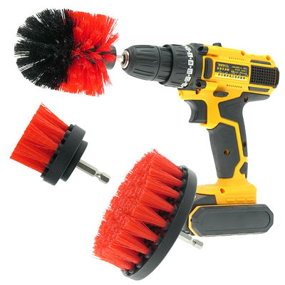 Conjunto de fixação de escova de perfuração de todo o uso Escovador de limpeza de energia para limpeza de cozinha e banheiro