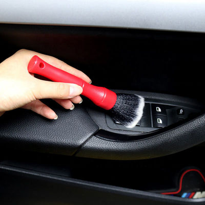 Pincel de limpeza de detalhes de automóveis flexível multifunção para superfícies exteriores rodas saída de ar