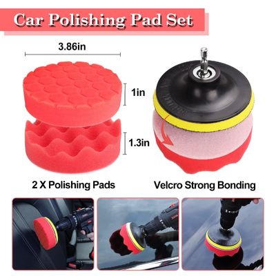 24 Pcs Car Detail Brush Set Drill Soft Brushes Kit de lavagem com gel de limpeza para o interior