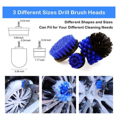 18 PCS Autodetail Brushes Car Wash Brush Kit para limpeza de rodas de automóveis