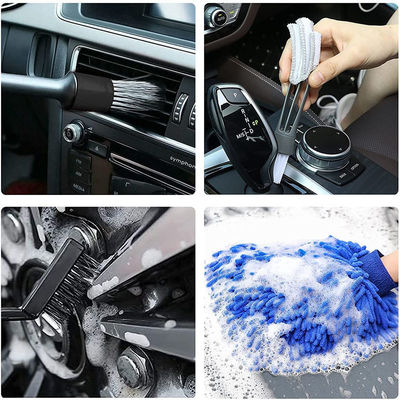 18 PCS Autodetail Brushes Car Wash Brush Kit para limpeza de rodas de automóveis