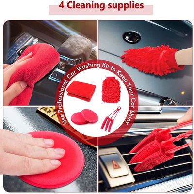 19Pcs Car Detailing Brush Set Car Detailing Kit para Auto Detailing Limpeza do interior do carro motocicleta
