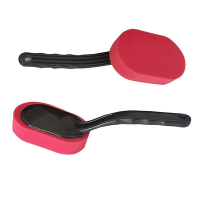 Custom Logo Car Foam Brush Microfiber Roda Brush Applicator Polishing Sponge