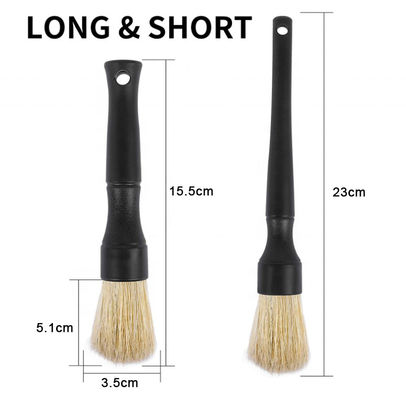 Cabelo de javali natural Serviço de autocarro Detalhes Pincel 2pcs