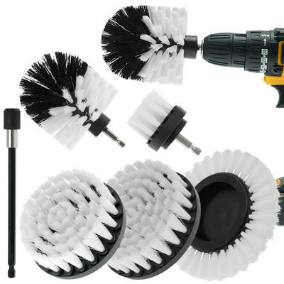 7Pcs Power Scrubber Attachments Set de escova de perfuração com barra de extensão para limpeza doméstica