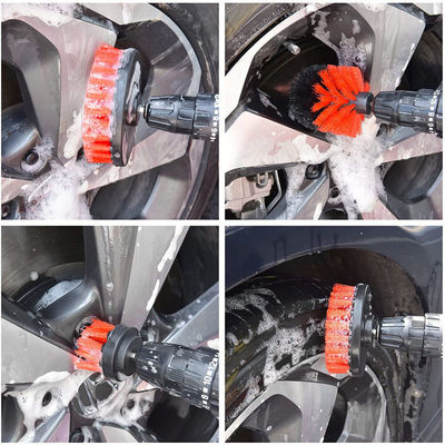 Pincel de limpeza de pneus de automóveis de qualidade superior de microfibra de limpeza de automóveis 18pcs