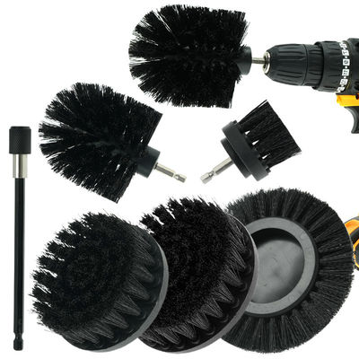 Pincel de alta qualidade Automotive detalhamento Forte capacidade de limpeza Perfurador Acessório Spin Scrubber Set Pincel