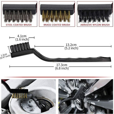 Verde 11Pcs Bristle Car Vent Cleaner Brush Duster Set Para Ar Condicionado
