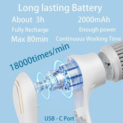 Banheiro Limpeza elétrica escova de banheira de limpeza sem fio IPX7