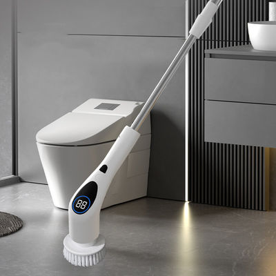 Limpador de chuveiro com escova de limpeza elétrica intercambiável giratório 320RPM
