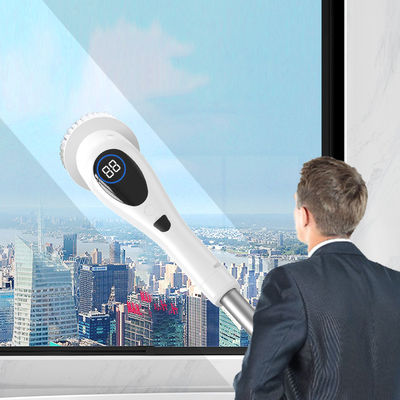 Limpador de chuveiro com escova de limpeza elétrica intercambiável giratório 320RPM