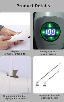ABS Escovador de telhas de limpeza elétrica estendível personalizado