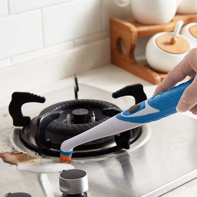 Escovador de limpeza elétrico oscilante para sapatos de cozinha