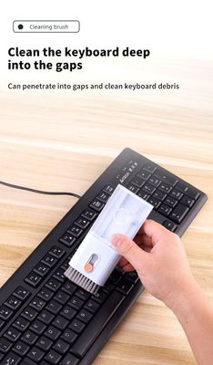 Kit de escova de limpeza de teclado de computador para fones de ouvido 10 em 1