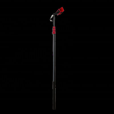 Limpador de painéis solares de nylon telescópico, escova de limpeza de módulos 12FT/18FT/20FT