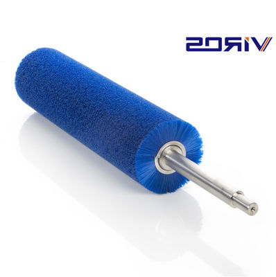Pincel de rolos industriais de nylon de PP azul para limpeza de frutas e vegetais ODM