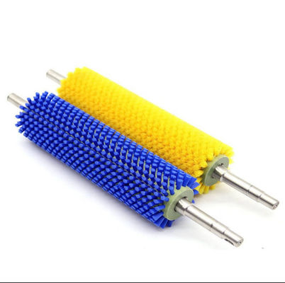Pincel de rolos industriais de nylon de PP azul para limpeza de frutas e vegetais ODM