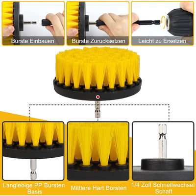 7 peças de broca escovas Power Scrubber Limpeza para carrinho rodas de cozinha