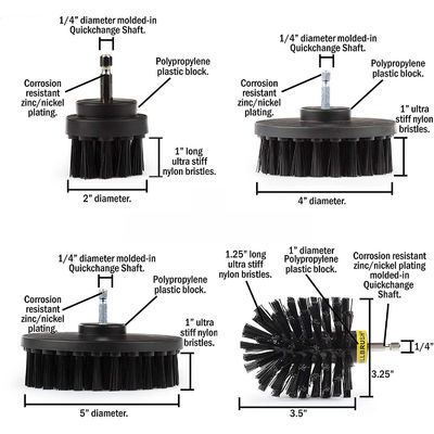 Limpeza fácil para uso doméstico 4 Pcs Borracha para limpeza automática de cozinha e banheiro