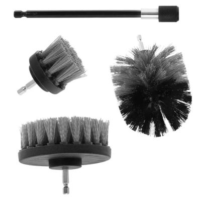 4pcs Forro Elétrico Bit Scrubber Anexo com escova de limpeza