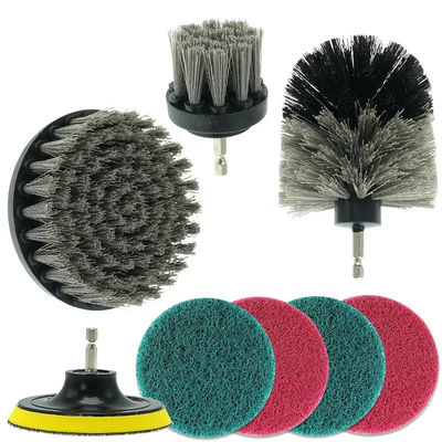 Oem 8pc Set de escova de perfuração Power Scrubber Banheiro Limpeza de carro