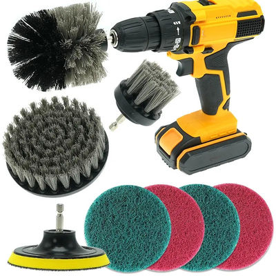 Oem 8pc Set de escova de perfuração Power Scrubber Banheiro Limpeza de carro