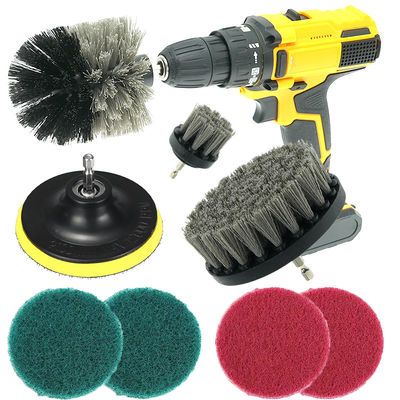 Conjunto de escovas cinzentas para limpeza de brocas