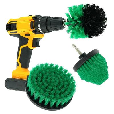 Set de cabeça de escova de broca de cor verde