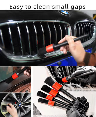 Pincel de detalhe para carro 5 Pack Auto Preto Pincel de detalhe