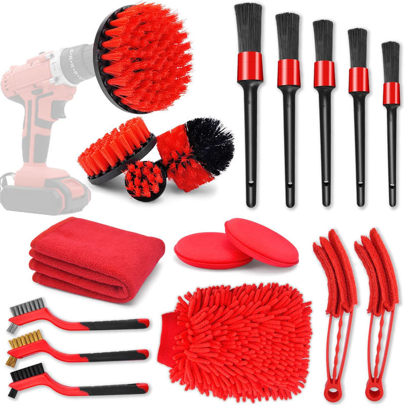 18PCS Car Detail Spin Brush Kit Maquiagem Brush ODM