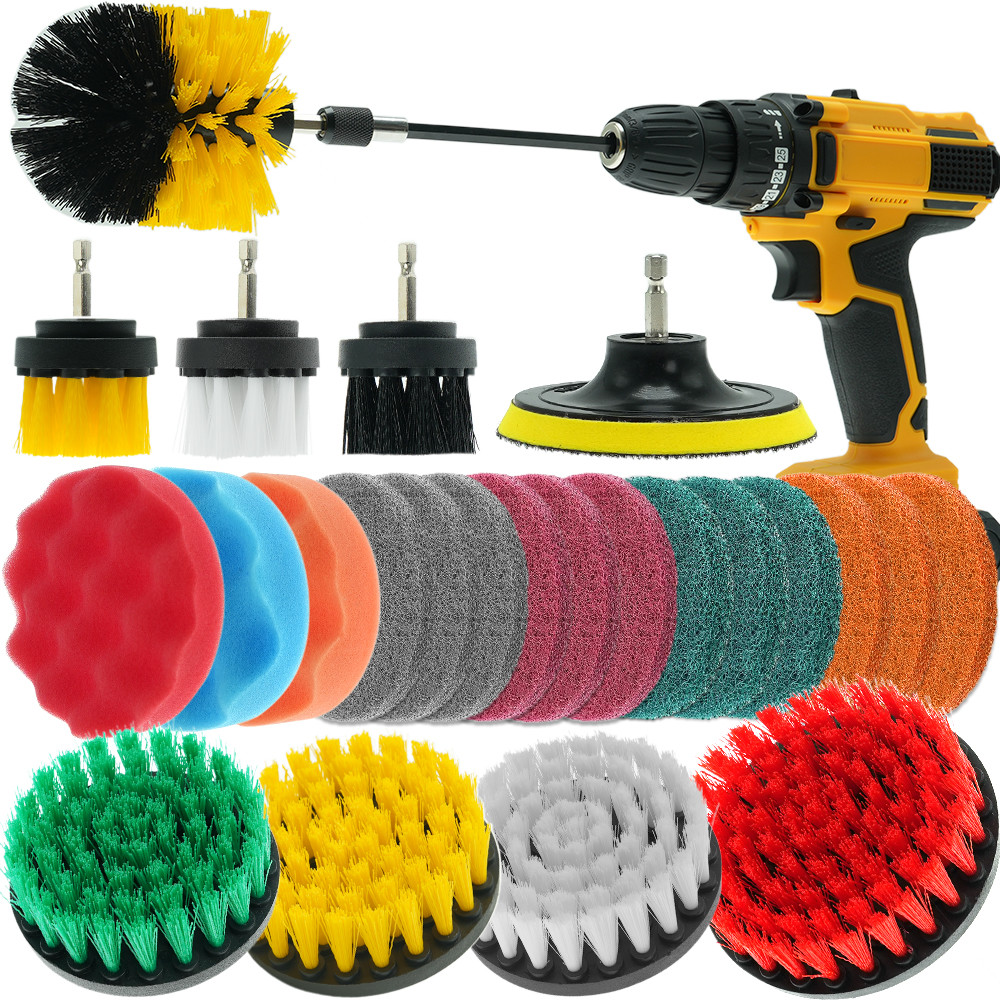 25 Pcs Forro Limpeza de Pincel de Potência Para Banheira Superfícies Tub Car