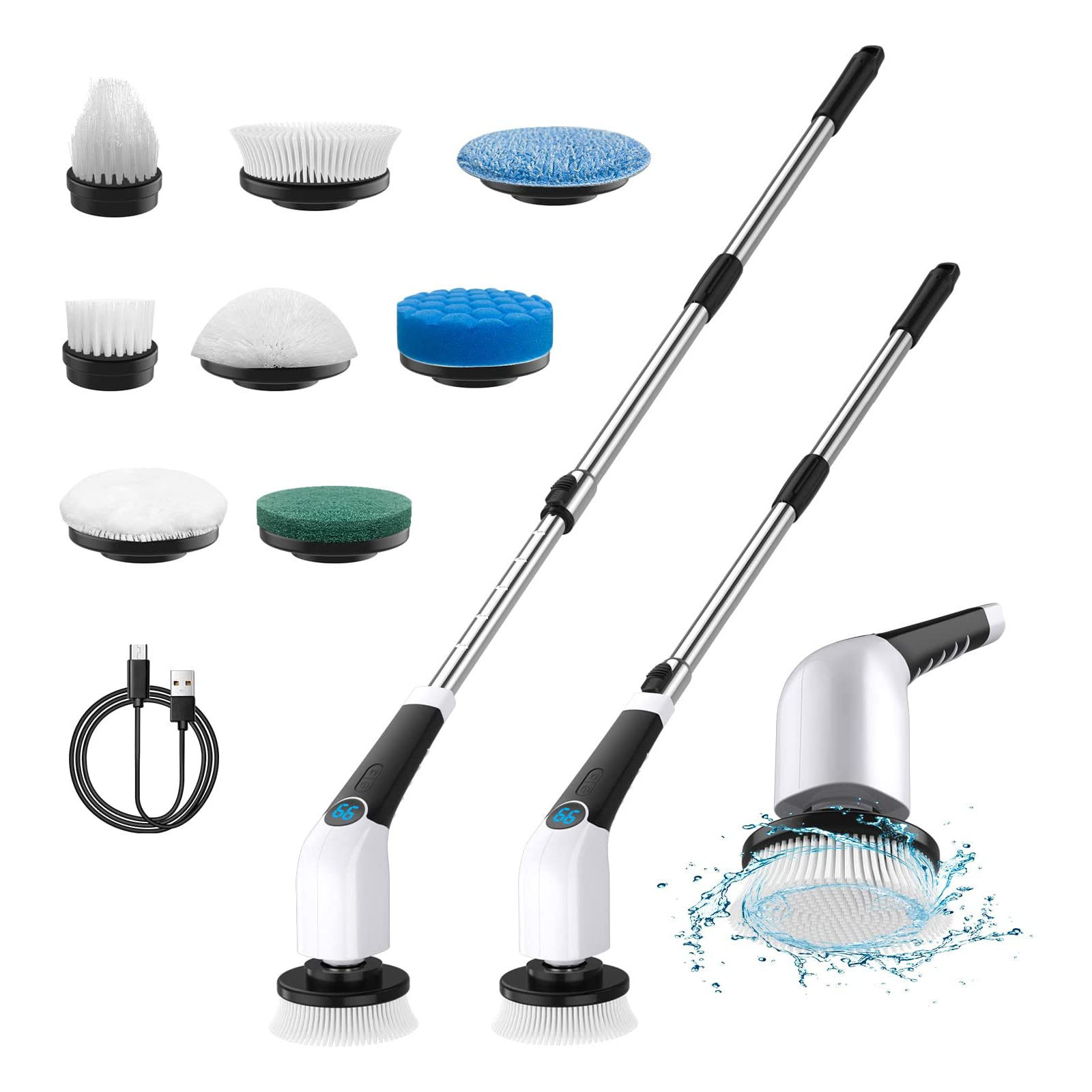 OEM piso LiIon escova de limpeza elétrica Turbo Scrubber para uso doméstico