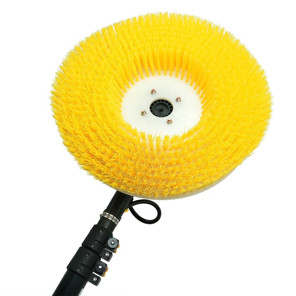 Limpeza de paneis solares de janelas escova de limpeza solar fotovoltaica limpador limpador