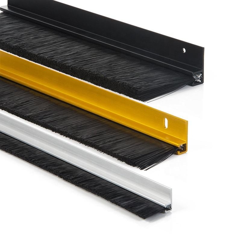 Aço fio de cabalo cabelo tira escova anti-eletrostática para transportador