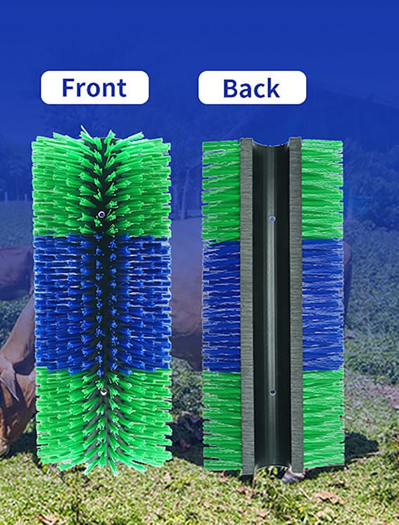 Durabilidade Escova de raspagem de vaca Resistente a intempéries Nylon Bristle Cow Cleaner