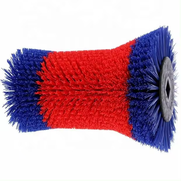 Escovinha de abeto resistente de cor vermelha e azul