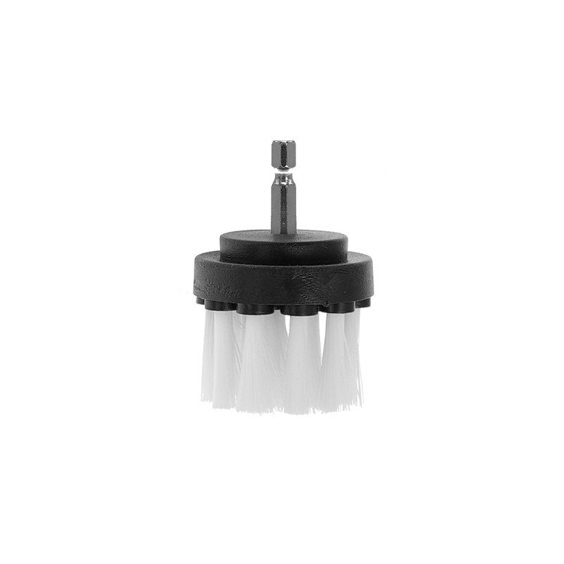 Pincel suave de 2 polegadas com perfuração de cor branca Pincel de limpeza para várias superfícies