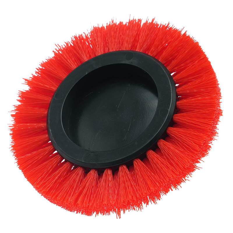 5.5 polegadas de tamanho Red Cordless Drill Scrubber Brush Set com cabeça de escova ajustável