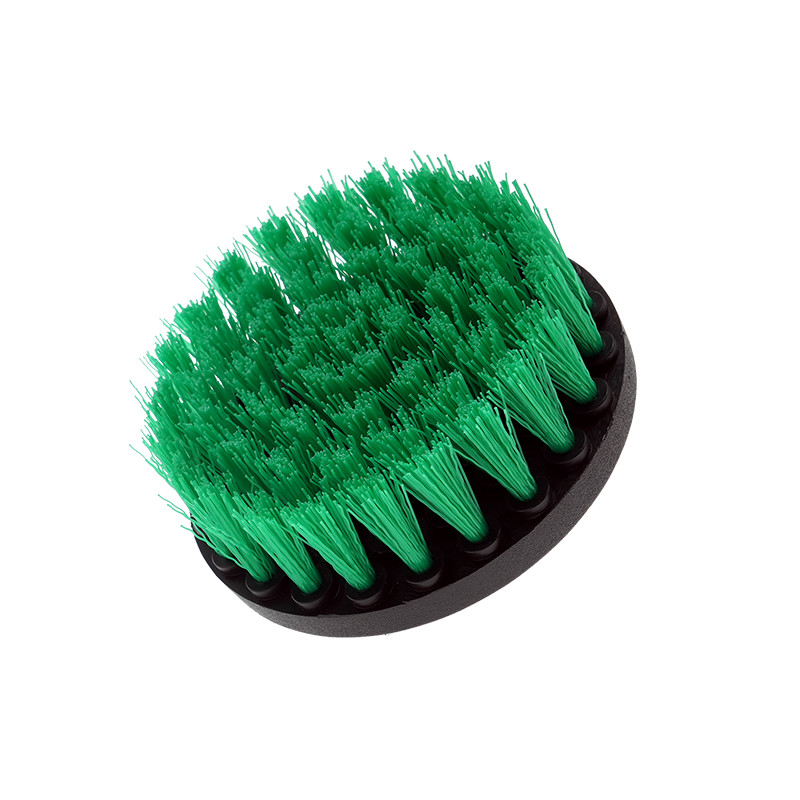 4 polegadas de broca fixação escova de limpeza / rotativa broca cabeça de escova para limpeza