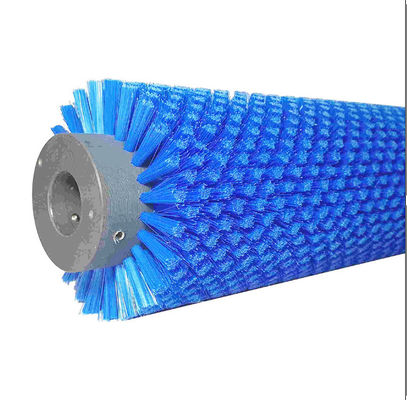 Pincel de rolos industriais de nylon de PP azul para limpeza de frutas e vegetais ODM